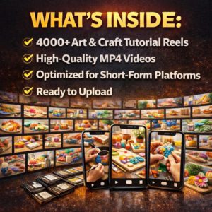 🔥 4000+ Viral DIY Craft Reels (PLR & MRR)