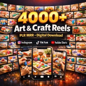 🔥 4000+ Viral DIY Craft Reels (PLR & MRR)