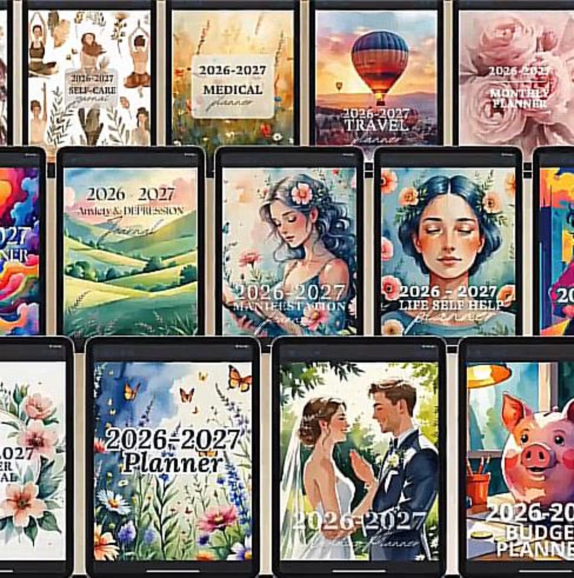 Luxury Editable Gold Canva Planner Templates Bundle (2026–2027) – Premium Journals, Habit Trackers, Calendars & Productivity Planners with PLR & MRR Rights - Image 6
