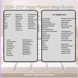 Luxury Editable Gold Canva Planner Templates Bundle (2026–2027) – Premium Journals, Habit Trackers, Calendars & Productivity Planners with PLR & MRR Rights