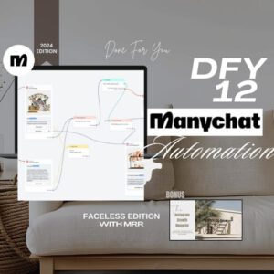 12 ManyChat Automation Flows – PLR & MRR Included | Done-For-You Faceless Digital Marketing System