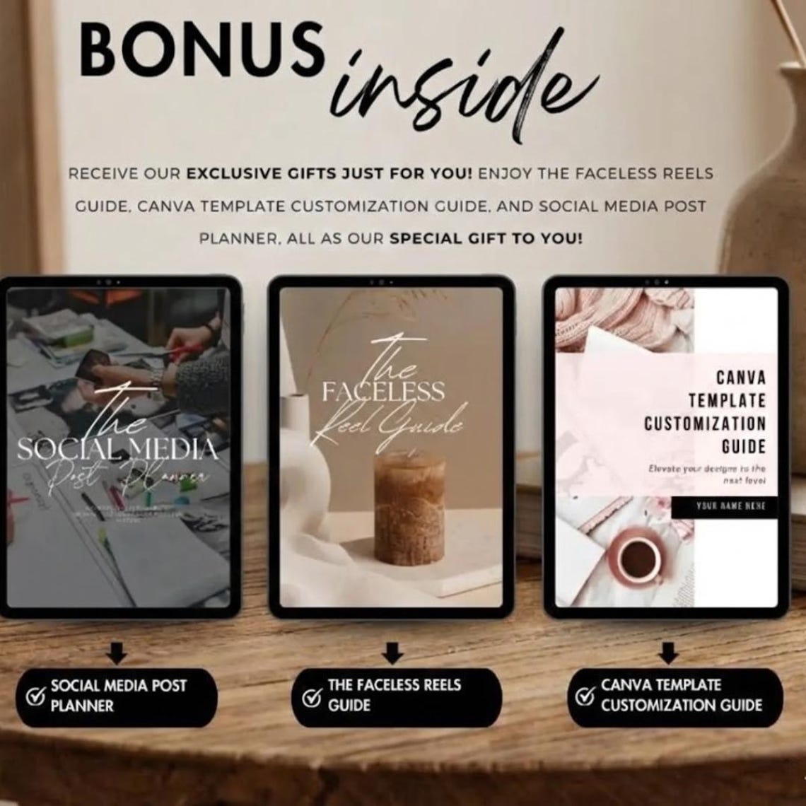 Luxury Editable Gold Canva Planner Templates Bundle (2026–2027) – Premium Journals, Habit Trackers, Calendars & Productivity Planners with PLR & MRR Rights - Image 4